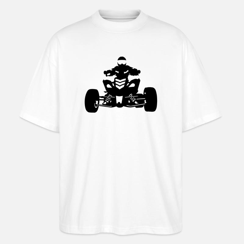 Quad - Stanley/Stella Oversized Unisex Bio T-Shirt Blaster 2.0 - Weiß