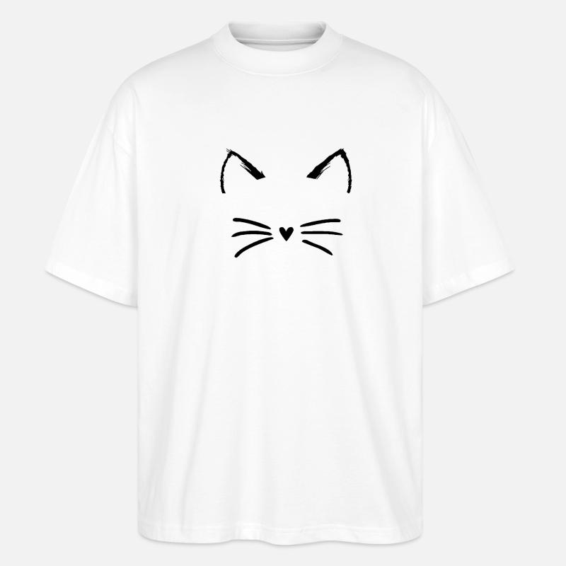 Chat - T-shirt bio Blaster 2.0 coupe oversize Stanley/Stella Unisexe - blanc