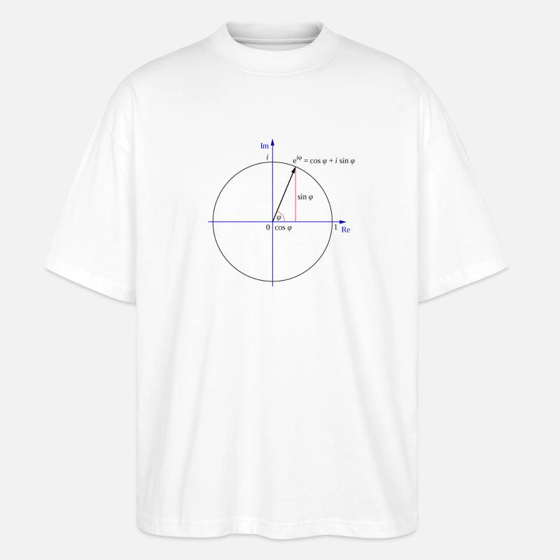 Eulers Formel - Stanley/Stella Oversized Unisex Bio T-Shirt Blaster 2.0 - Weiß