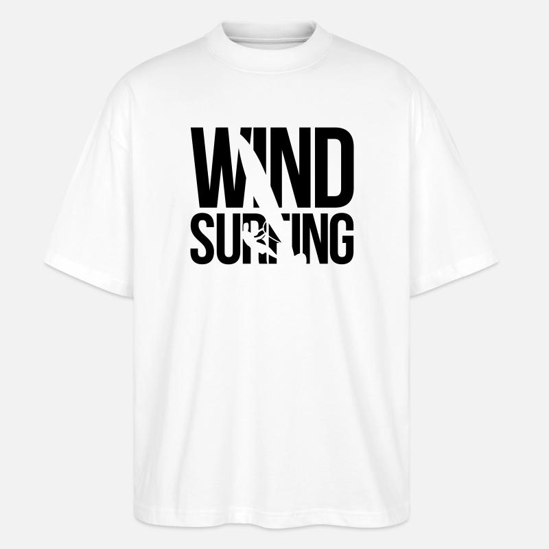 planche à voile - T-shirt bio Blaster 2.0 coupe oversize Stanley/Stella Unisexe - blanc