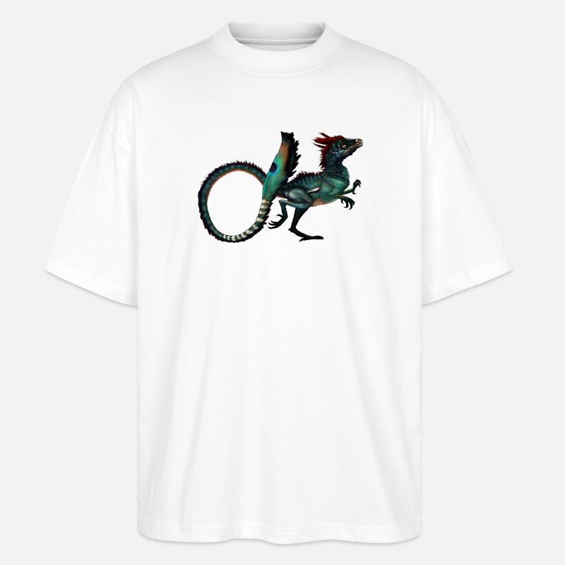 Dinosaurier - Stanley/Stella Oversized Unisex Bio T-Shirt Blaster 2.0 - Weiß