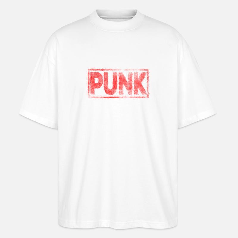 Punk - Stanley/Stella Oversized Unisex Bio T-Shirt Blaster 2.0 - Weiß