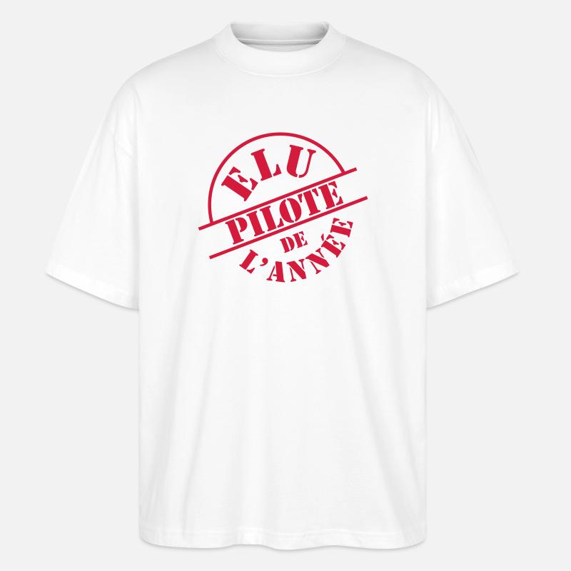 aviators - Stanley/Stella Oversized Unisex Organic T-shirt Blaster 2.0 - white