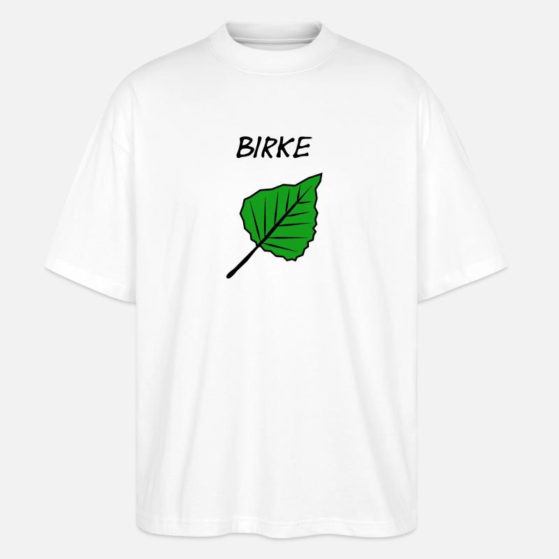 Birke - Stanley/Stella Oversized Unisex Bio T-Shirt Blaster 2.0 - Weiß