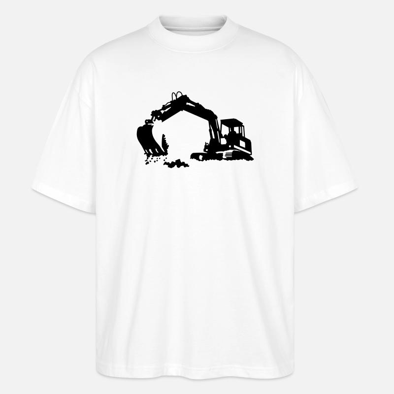 Bagger - Stanley/Stella Oversized Unisex Bio T-Shirt Blaster 2.0 - Weiß