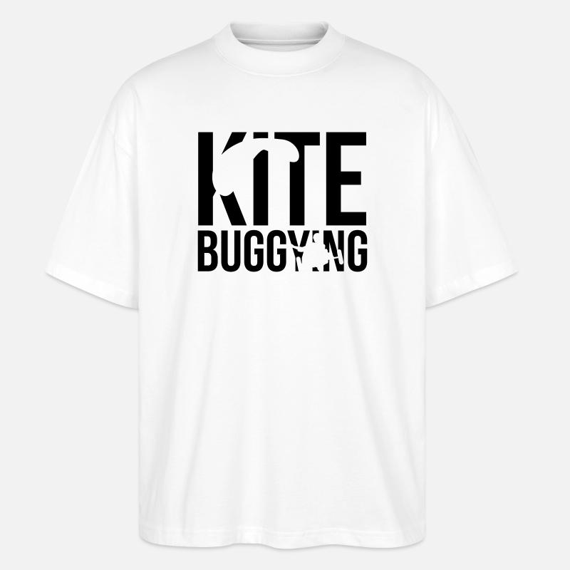 kitebuggying - Stanley/Stella Oversized Unisex Bio T-Shirt Blaster 2.0 - Weiß