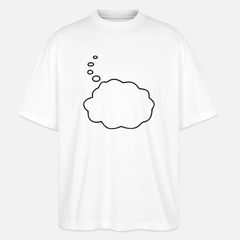 Speech Bubble / Sprechblase - Stanley/Stella Oversized Unisex Bio T-Shirt Blaster 2.0 - Weiß