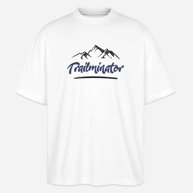 Trail Running - Trailminator - Stanley/Stella Oversized Unisex Bio T-Shirt Blaster 2.0 - Weiß
