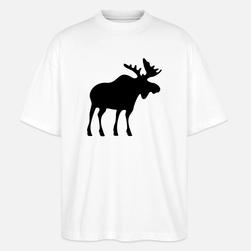 moose elk elch - Stanley/Stella Oversized Unisex Bio T-Shirt Blaster 2.0 - Weiß
