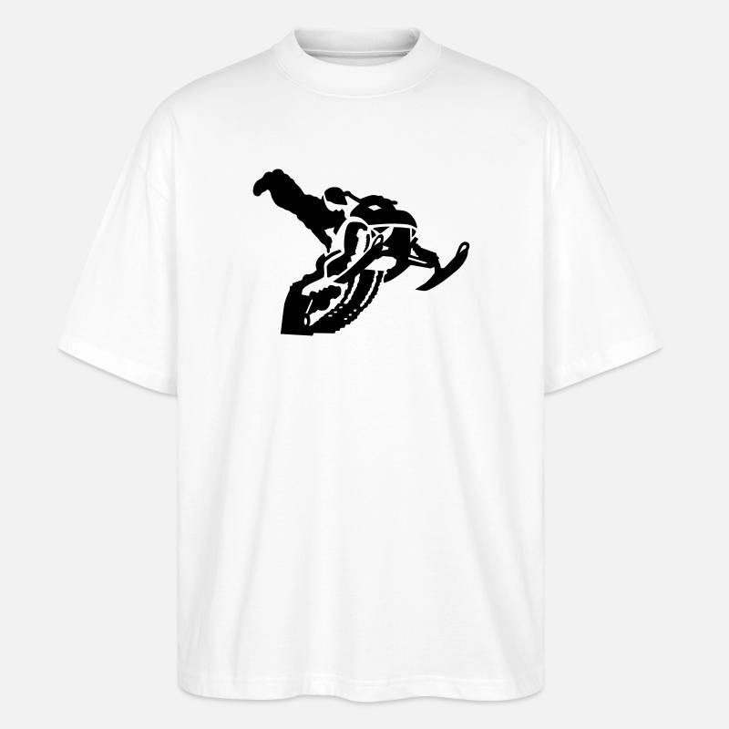 snowmobile stunt - Stanley/Stella Oversized Unisex Bio T-Shirt Blaster 2.0 - Weiß