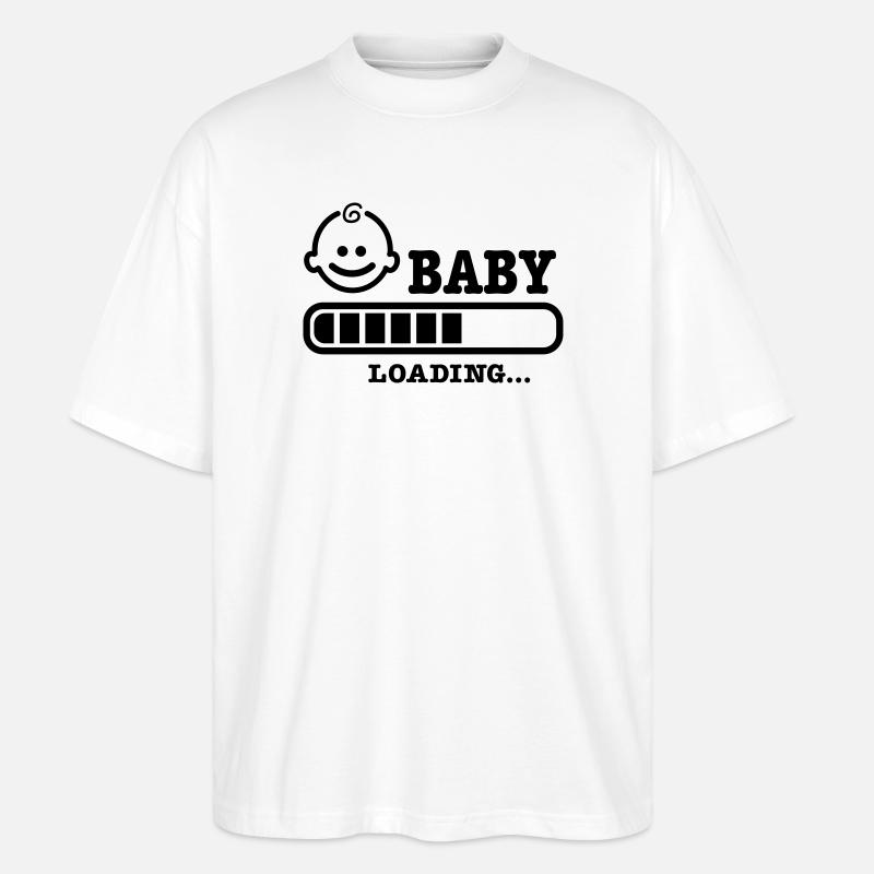 baby loading - Stanley/Stella Oversized Unisex Bio T-Shirt Blaster 2.0 - Weiß