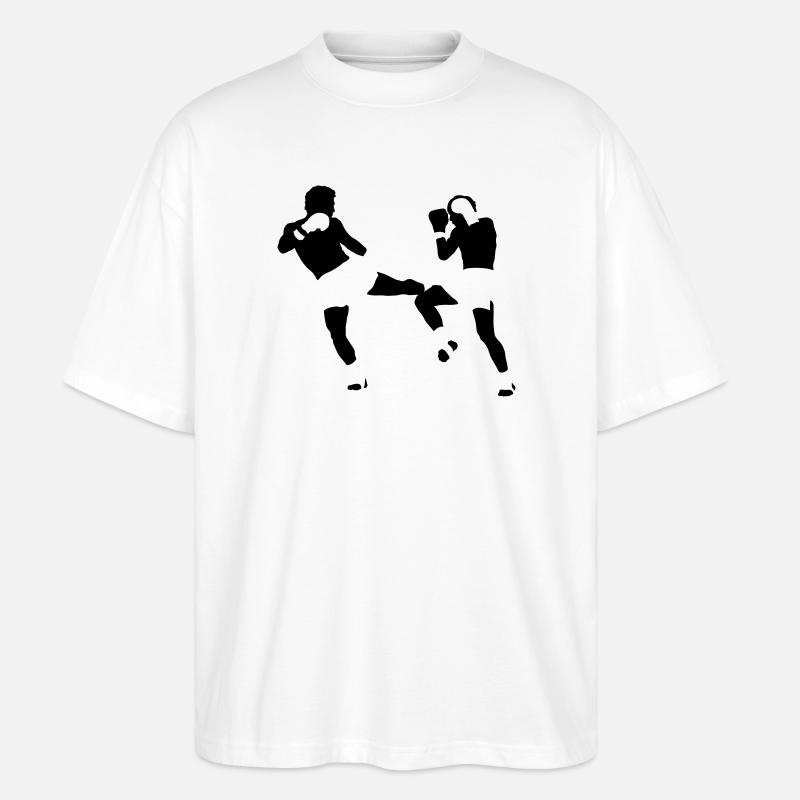 kickboxing - Stanley/Stella Oversized Unisex Bio T-Shirt Blaster 2.0 - Weiß