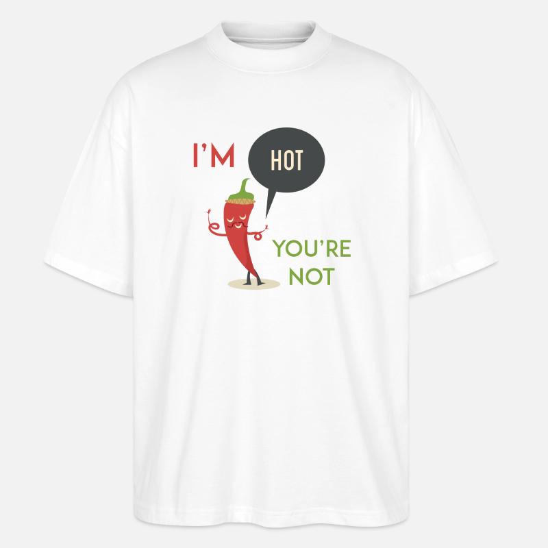 Je suis chaud tu n'es pas - T-shirt bio Blaster 2.0 coupe oversize Stanley/Stella Unisexe - blanc