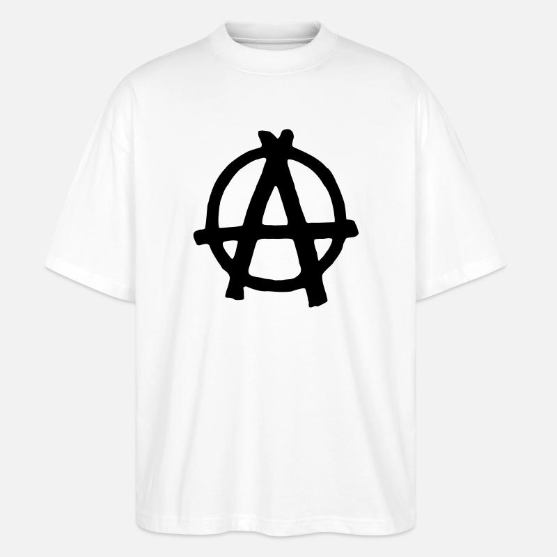 Anarchy - Stanley/Stella Oversized Unisex Bio T-Shirt Blaster 2.0 - Weiß