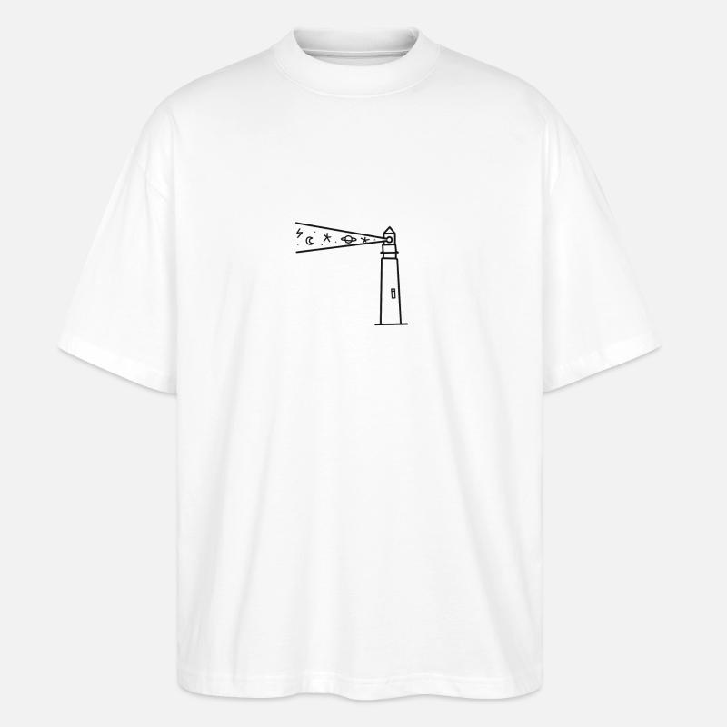 Leuchtturm - Stanley/Stella Oversized Unisex Bio T-Shirt Blaster 2.0 - Weiß