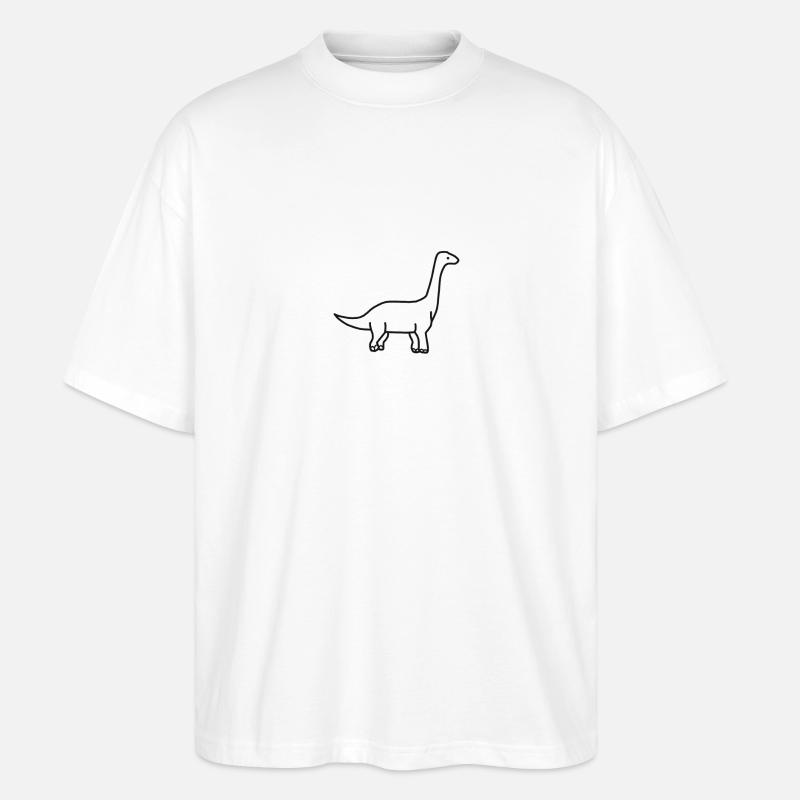 Dinosaurier - Stanley/Stella Oversized Unisex Bio T-Shirt Blaster 2.0 - Weiß
