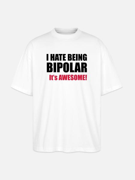 Bipolar - Stanley/Stella Oversized Unisex Organic T-shirt Blaster 2.0 - white