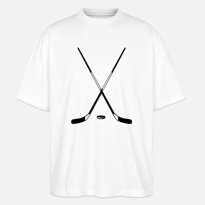 Eishockey - Stanley/Stella Oversized Unisex Bio T-Shirt Blaster 2.0 - Weiß