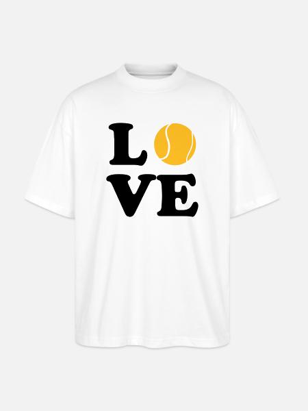 Tennis - Stanley/Stella Oversized Unisex Organic T-shirt Blaster 2.0 - white