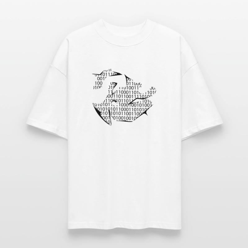 binary code Stanley/Stella Oversized Unisex Organic T-shirt Blaster 2.0