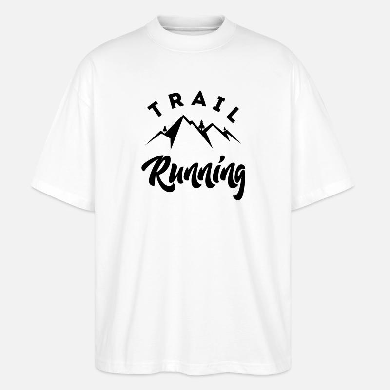 Trail Running - Stanley/Stella Oversized Unisex Bio T-Shirt Blaster 2.0 - Weiß