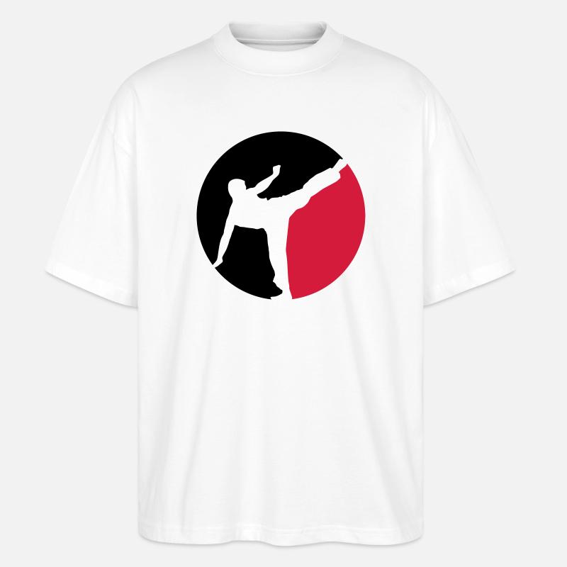 Karate - Stanley/Stella Oversized Unisex Bio T-Shirt Blaster 2.0 - Weiß