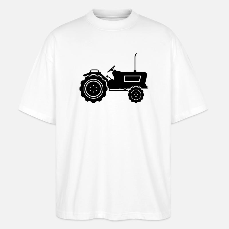 traktor - Stanley/Stella Oversized Unisex Bio T-Shirt Blaster 2.0 - Weiß