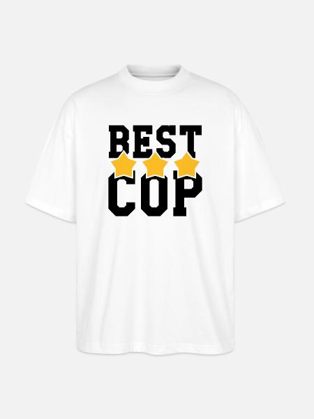 Best Cop ! - T-shirt bio Blaster 2.0 coupe oversize Stanley/Stella Unisexe - blanc