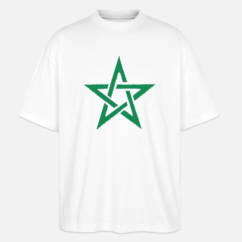 Marokko - Marok - morocco - maroque - Stanley/Stella Oversized Unisex Bio T-Shirt Blaster 2.0 - Weiß