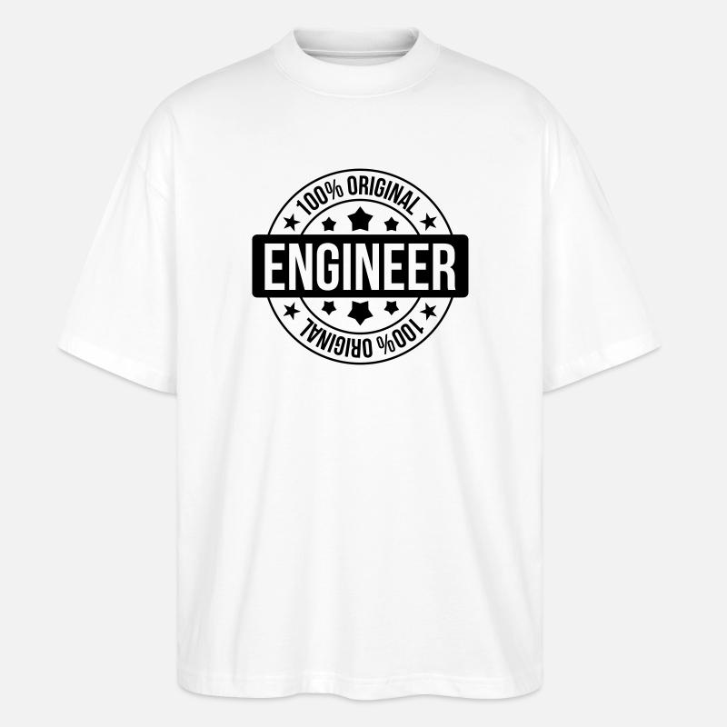 Engineer - T-shirt bio Blaster 2.0 coupe oversize Stanley/Stella Unisexe - blanc