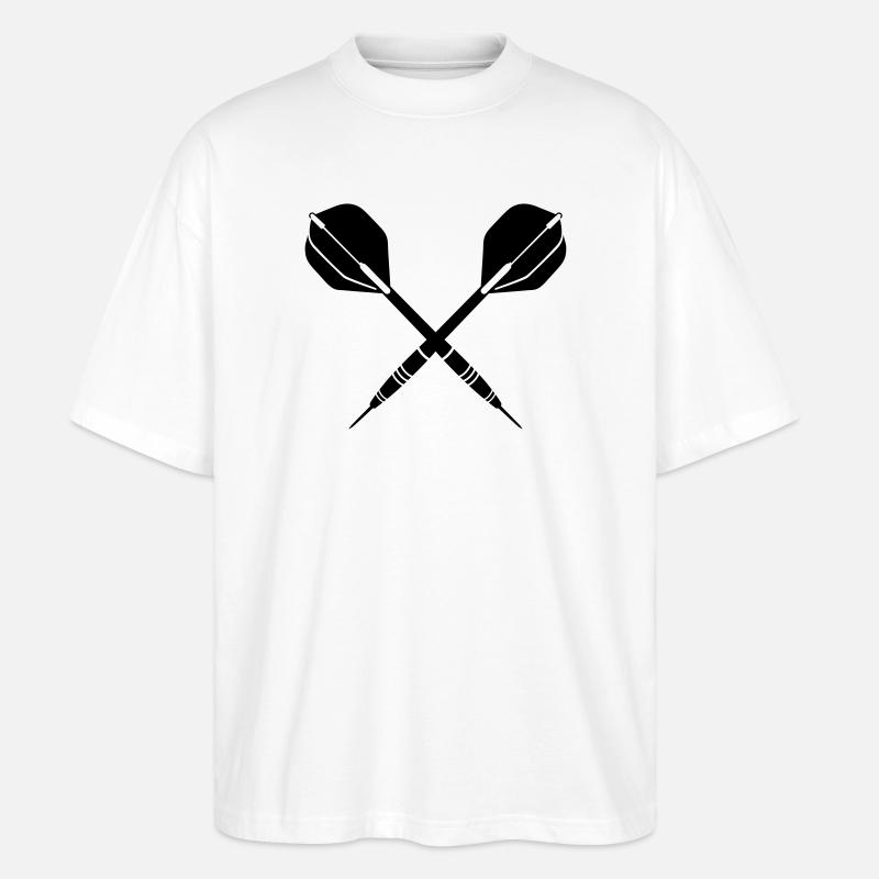 darts - Stanley/Stella Oversized Unisex Bio T-Shirt Blaster 2.0 - Weiß