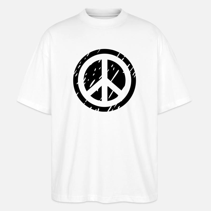 peace - Stanley/Stella Oversized Unisex Bio T-Shirt Blaster 2.0 - Weiß