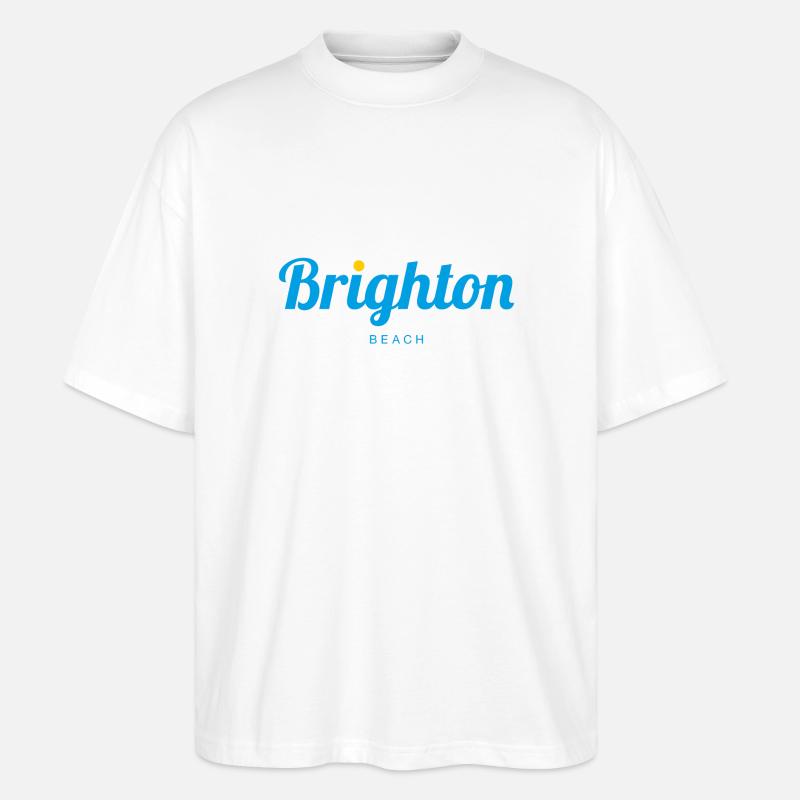 BRIGHTON England - Stanley/Stella Oversized Unisex Bio T-Shirt Blaster 2.0 - Weiß