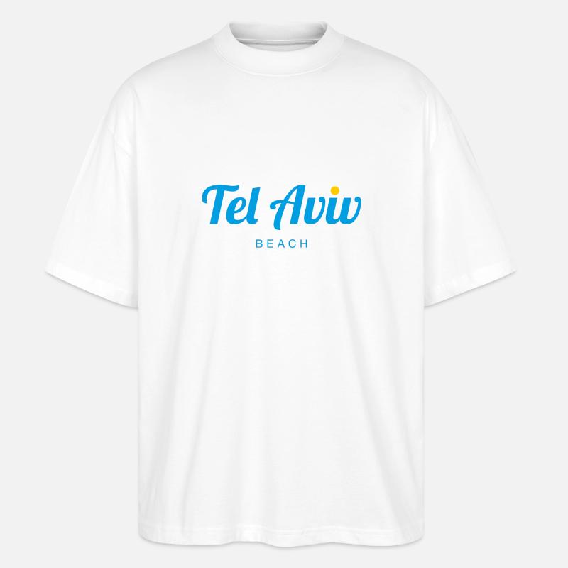 TEL AVIV - Stanley/Stella Oversized Unisex Bio T-Shirt Blaster 2.0 - Weiß