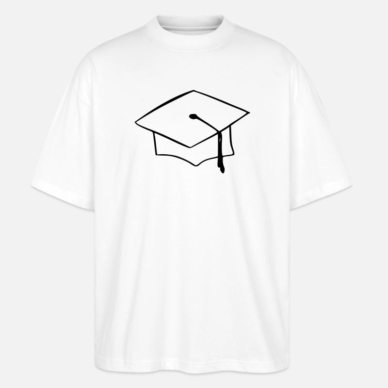 Chapeau de fin d’année - T-shirt bio Blaster 2.0 coupe oversize Stanley/Stella Unisexe - blanc