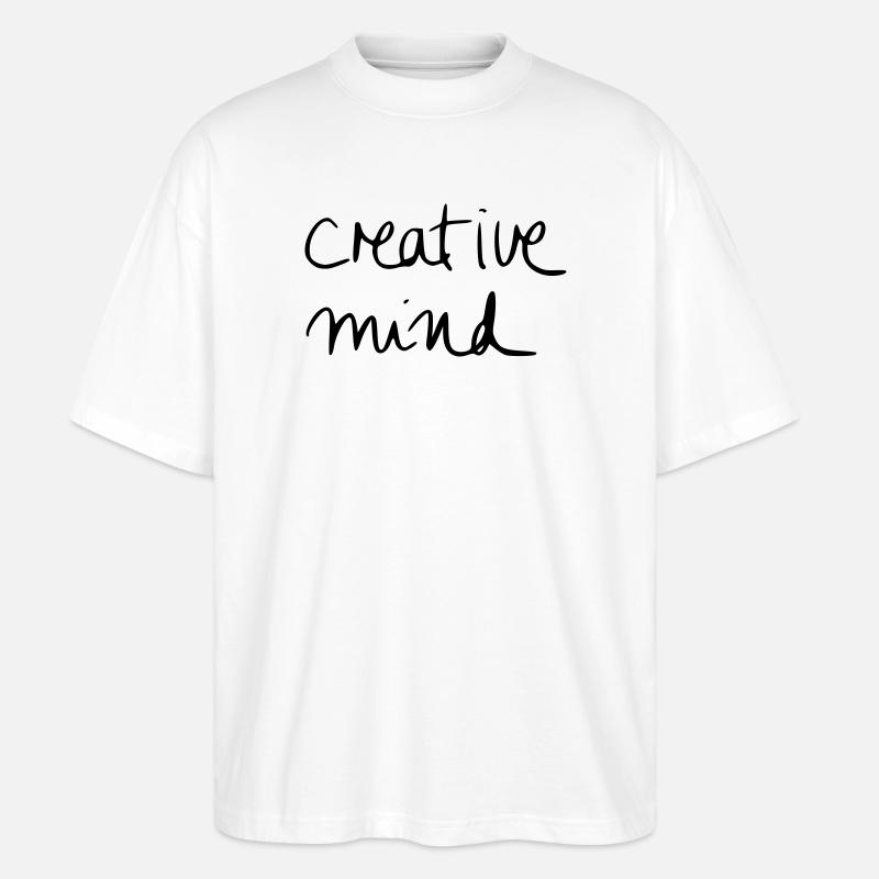 creative mind - Stanley/Stella Oversized Unisex Organic T-shirt Blaster 2.0 - white