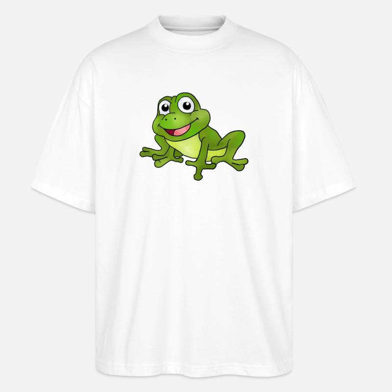 Frosch - Stanley/Stella Oversized Unisex Bio T-Shirt Blaster 2.0 - Weiß