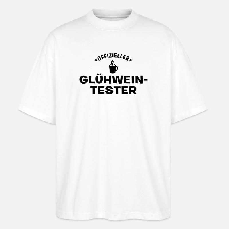 glühweintester weihnachten - Stanley/Stella Oversized Unisex Bio T-Shirt Blaster 2.0 - Weiß