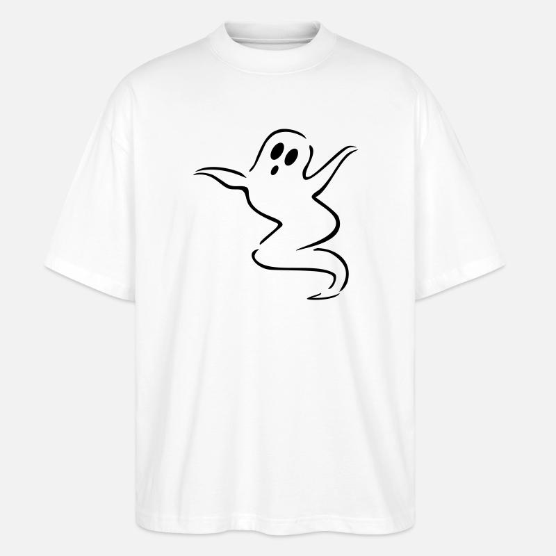 gespenst geist halloween - Stanley/Stella Oversized Unisex Bio T-Shirt Blaster 2.0 - Weiß