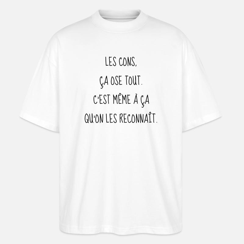 Cinéma / Citation / Série télé / Geek - T-shirt bio Blaster 2.0 coupe oversize Stanley/Stella Unisexe - blanc
