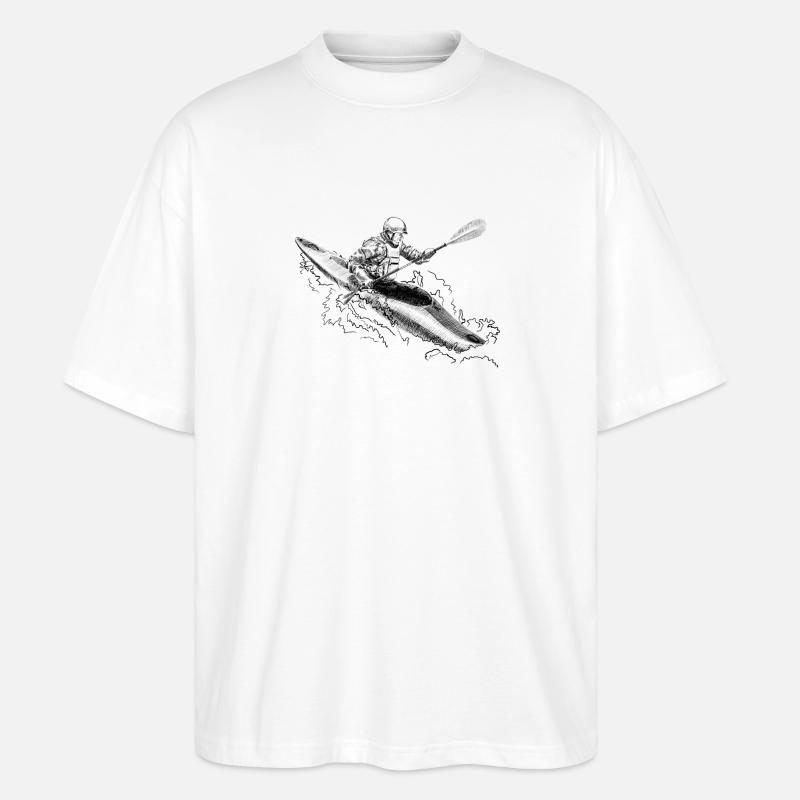 Kayak - Stanley/Stella Oversized Unisex Bio T-Shirt Blaster 2.0 - Weiß