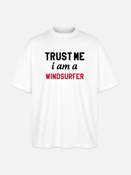 Windsurfen / Windsurfer / Windsurf / Windsurfing - Stanley/Stella Oversized Unisex Bio T-Shirt Blaster 2.0 - Weiß