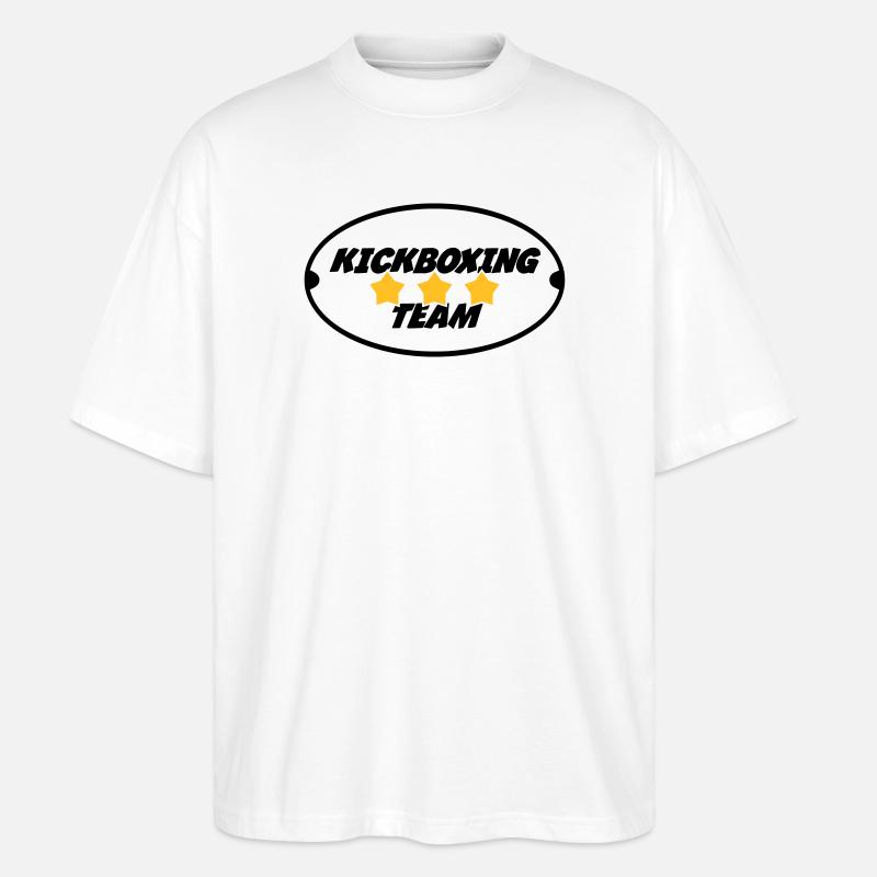 Kickboxen / Kickboxing / Kickboxer / Kick Boxing - Stanley/Stella Oversized Unisex Bio T-Shirt Blaster 2.0 - Weiß