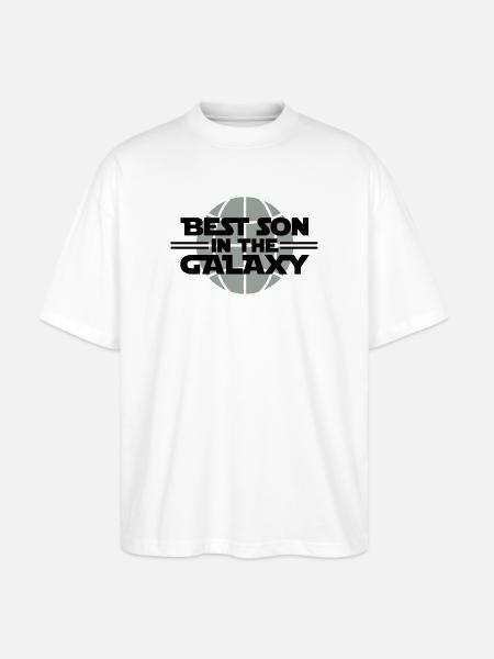 Best Son In The Galaxy - Stanley/Stella Oversized Unisex Organic T-shirt Blaster 2.0 - white