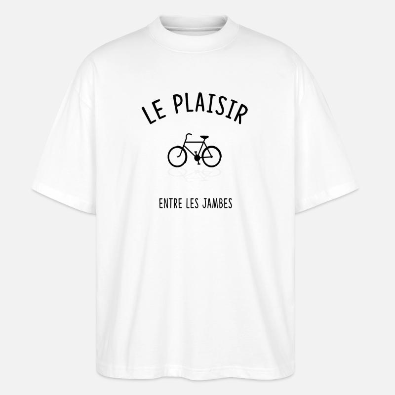 Le plaisir entre les jambes - T-shirt bio Blaster 2.0 coupe oversize Stanley/Stella Unisexe - blanc