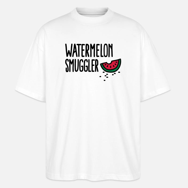 Watermelon smuggler - Stanley/Stella Oversized Unisex Bio T-Shirt Blaster 2.0 - Weiß
