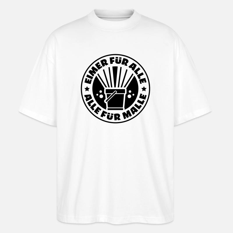 party mallorca urlaub - Stanley/Stella Oversized Unisex Bio T-Shirt Blaster 2.0 - Weiß