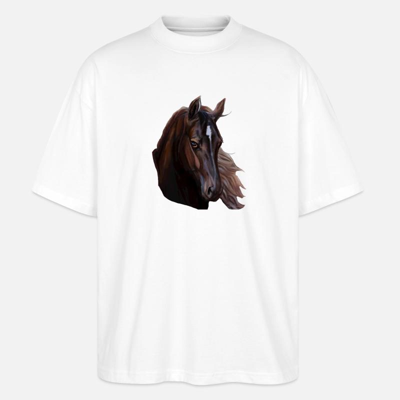 cheval - T-shirt bio Blaster 2.0 coupe oversize Stanley/Stella Unisexe - blanc
