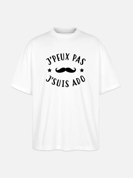 adolescent / enfant / ado / adolescente - T-shirt bio Blaster 2.0 coupe oversize Stanley/Stella Unisexe - blanc