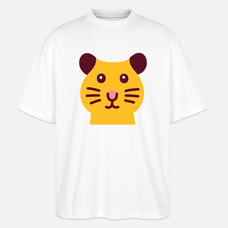 Süsser Hamster - Stanley/Stella Oversized Unisex Bio T-Shirt Blaster 2.0 - Weiß